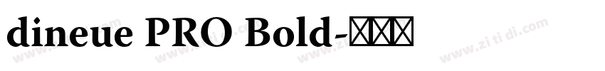 dineue PRO Bold字体转换